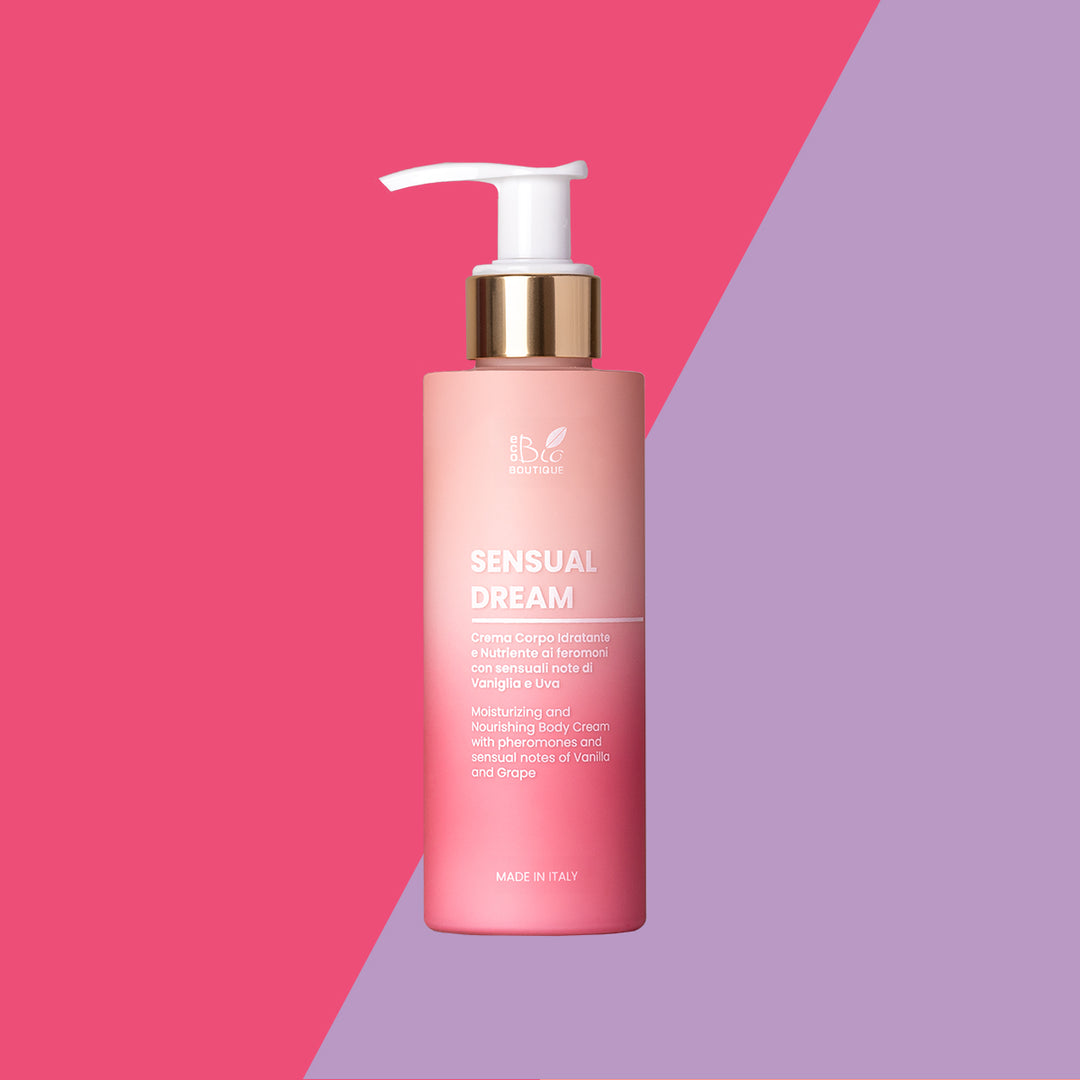Sensual Dream - Crema Corporal Hidratante y Nutritiva con feromonas y sensuales notas de Vainilla y Uva | Eco Bio Boutique